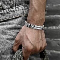 Personalized Scannable Music Code Mens Bracelet - Coolpeacock