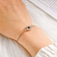 Photo Projection Bracelet Personalized Adjustable Bracelet Sweet Cool Anniversary Gift for Her - Coolpeacock