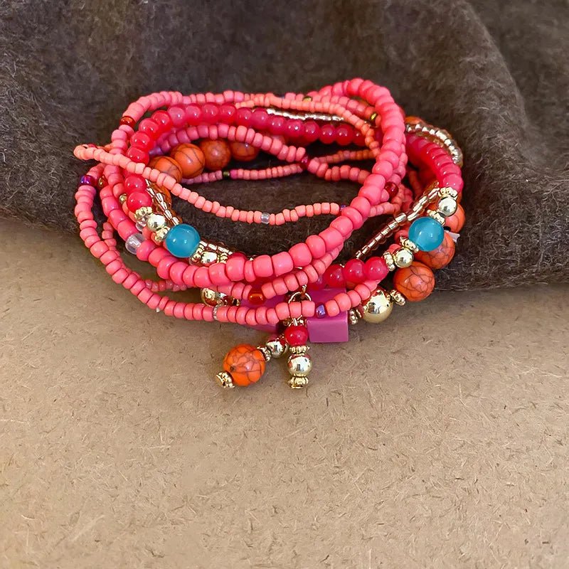 Resin Rice Bead Bracelet - Coolpeacock