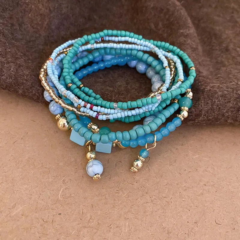 Resin Rice Bead Bracelet - Coolpeacock