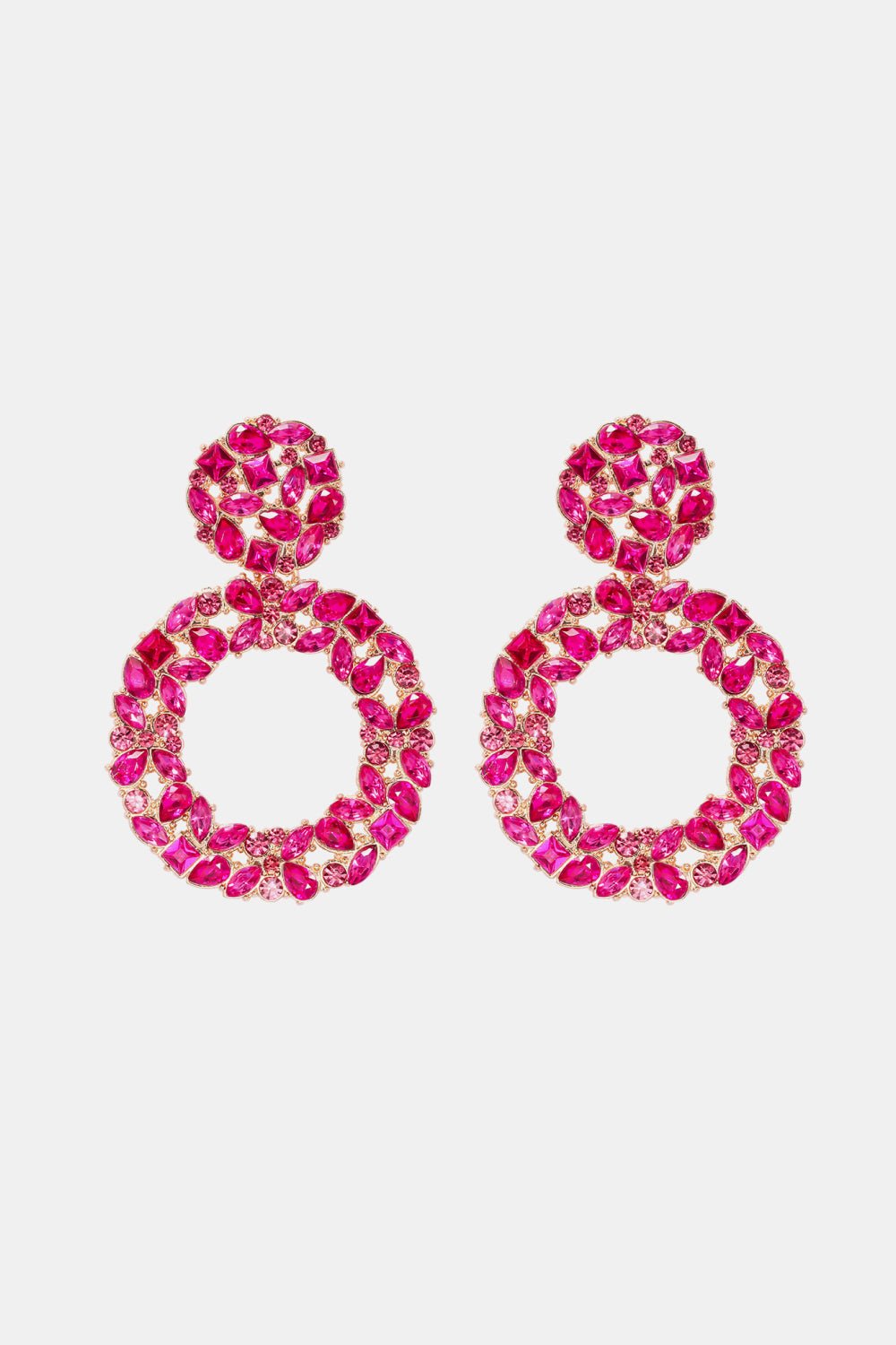 Round Shape Acrylic Dangle Earrings - Coolpeacock