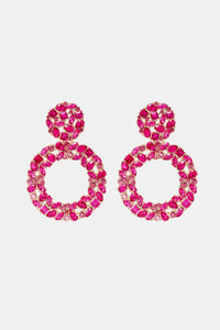 Round Shape Acrylic Dangle Earrings - Coolpeacock