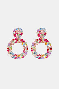 Round Shape Acrylic Dangle Earrings - Coolpeacock
