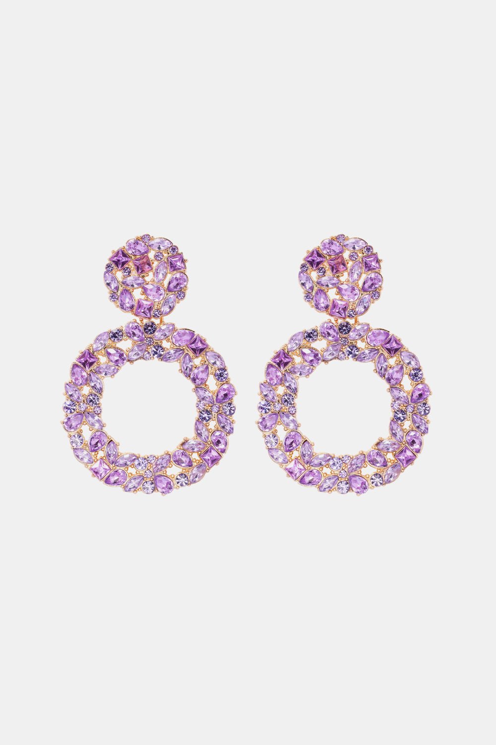 Round Shape Acrylic Dangle Earrings - Coolpeacock