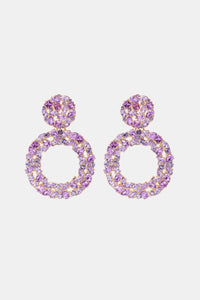 Round Shape Acrylic Dangle Earrings - Coolpeacock