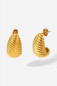 Shell Shore Spiral Stud Earrings - Coolpeacock