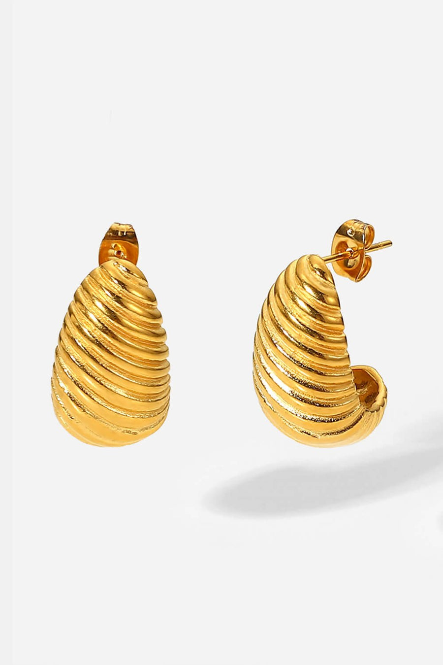 Shell Shore Spiral Stud Earrings - Coolpeacock