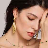 Stainless Steel Dangle Earrings - Coolpeacock