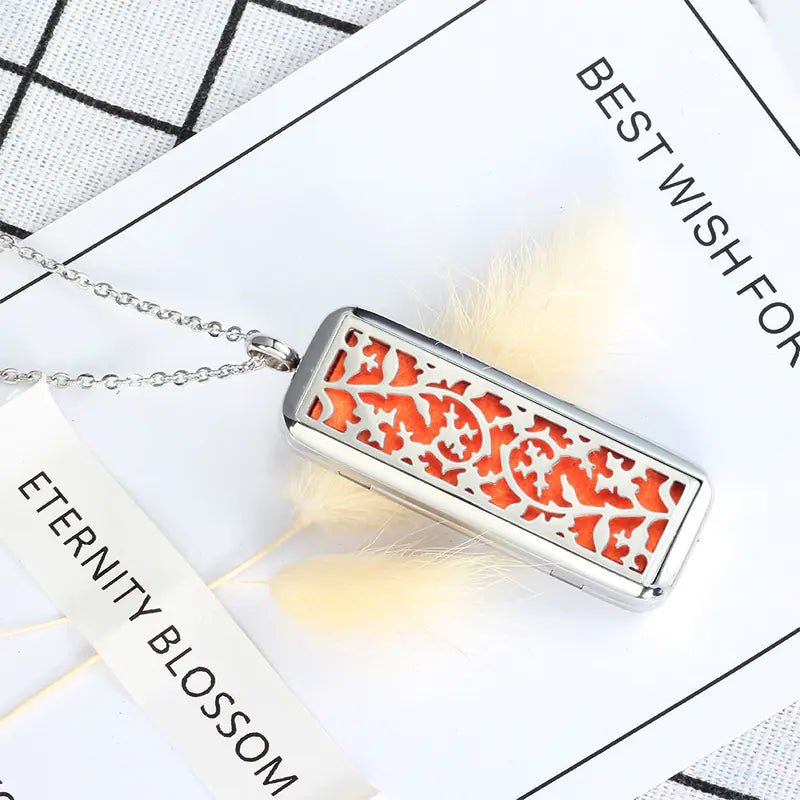 Stainless Steel Oil Diffuser Necklace - Coolpeacock