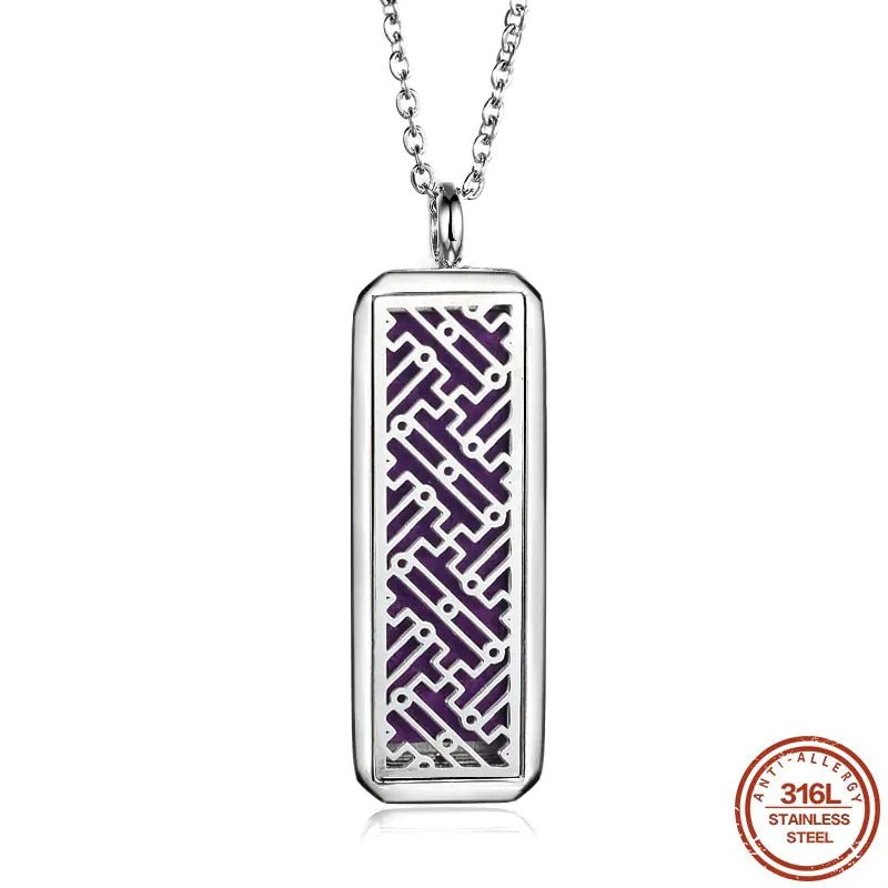 Stainless Steel Oil Diffuser Necklace - Coolpeacock