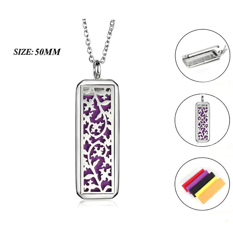 Stainless Steel Oil Diffuser Necklace - Coolpeacock