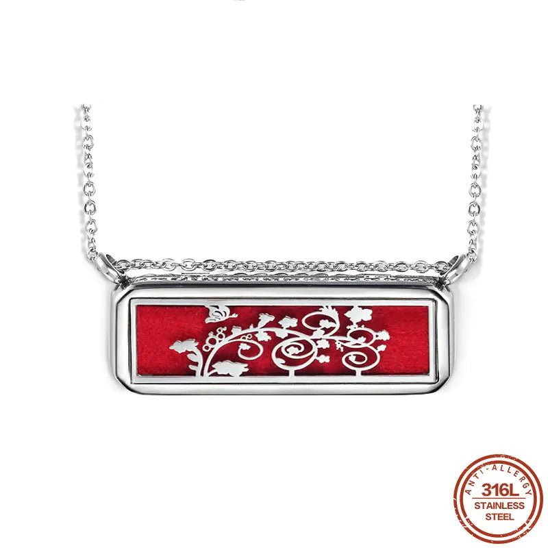 Stainless Steel Oil Diffuser Necklace - Coolpeacock