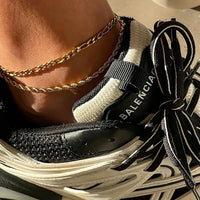 Stainless Steel Twist Chain Ankle Bracelet - Coolpeacock