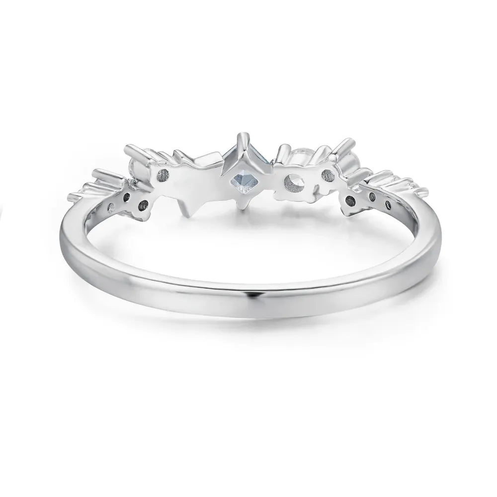 Star Inlaid Zircon Ring - Coolpeacock