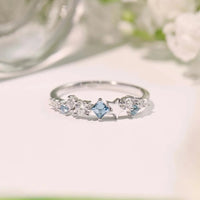 Star Inlaid Zircon Ring - Coolpeacock