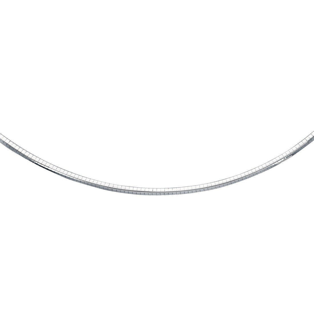 Sterling Silver Classic Omega Chain Necklace (4.0mm) - Coolpeacock