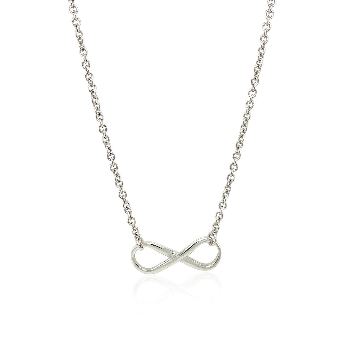 Sterling Silver Infinity Symbol Necklace - Coolpeacock