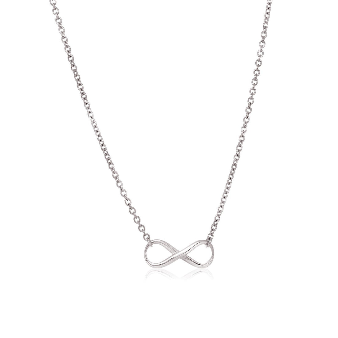 Sterling Silver Infinity Symbol Necklace - Coolpeacock