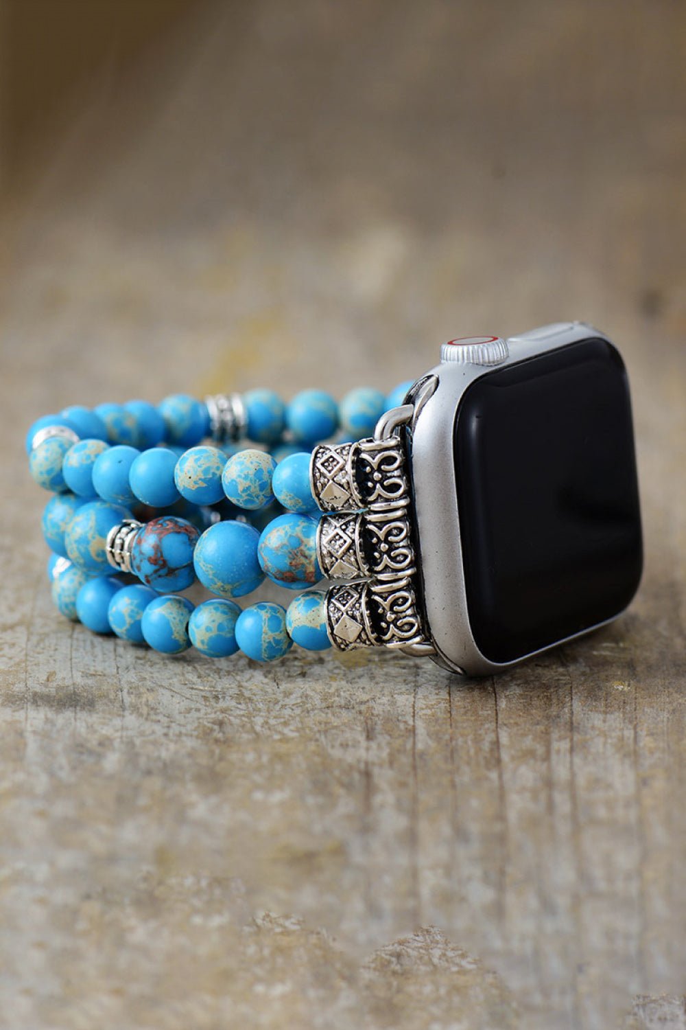Synthetic Imperial Jasper Beaded Watchband Bracelet - Coolpeacock