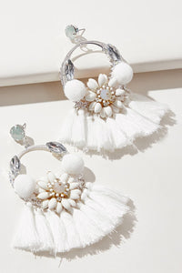Tassel Detail Dangle Earrings - Coolpeacock
