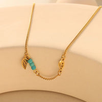 Titanium Steel Wing Shape Charm Anklet Bracelet - Coolpeacock