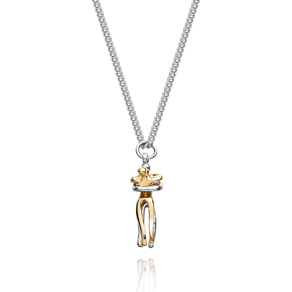 Trendy Hug Pendant Necklace for Women – Romantic Valentine's Day Jewelry Gift - Coolpeacock