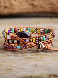 Triple - Layer Amethyst Bracelet - Coolpeacock