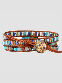 Triple - Layer Natural Stone Bracelet - Coolpeacock