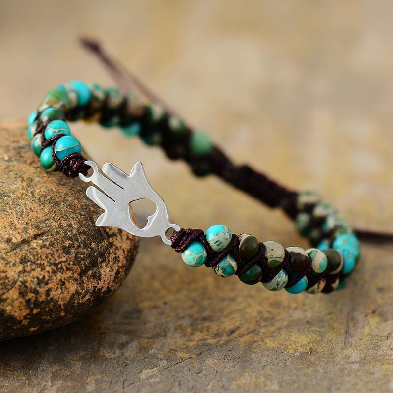 Turquoise Beaded Bracelet - Coolpeacock