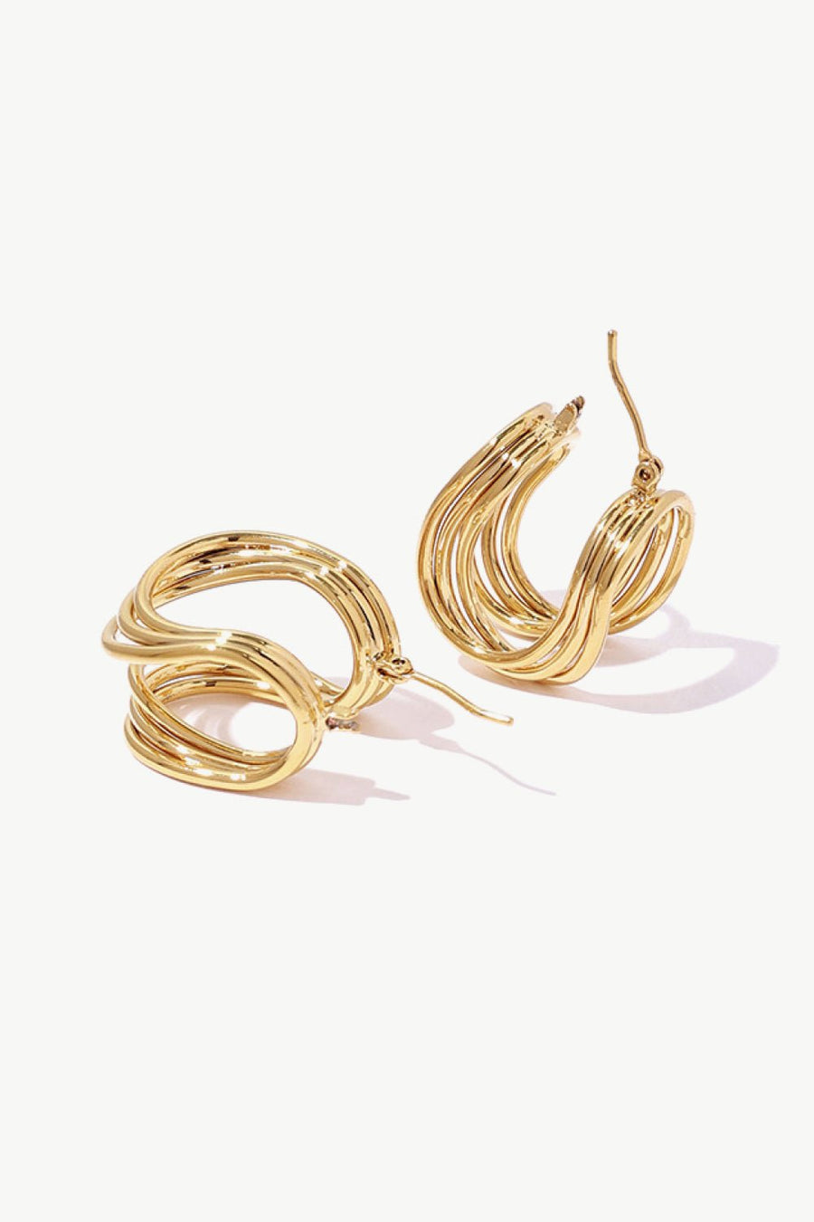 U - Shaped Hoop Earrings - Coolpeacock