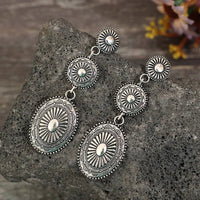 Vintage Alloy Dangle Earrings - Coolpeacock