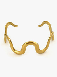 Wave Snake Design Ring and Bracelet Jewelry Set - Coolpeacock