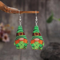 Wooden Alloy Dangle Earrings - Coolpeacock