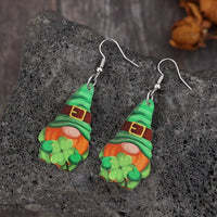 Wooden Alloy Dangle Earrings - Coolpeacock