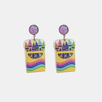 Wooden Dangle Earrings - Coolpeacock