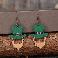 Wooden Hat Shape Dangle Earrings - Coolpeacock