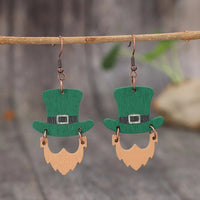 Wooden Hat Shape Dangle Earrings - Coolpeacock